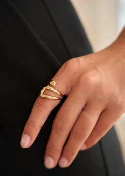 Motus Boutique Bagues^Bague Nyl Doré-BagueNyl
