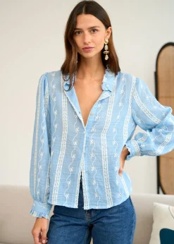 Motus Boutique Chemises & Blouses^Blouse Baya Bleu-BlouseBaya