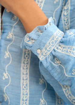 Motus Boutique Chemises & Blouses^Blouse Baya Bleu-BlouseBaya