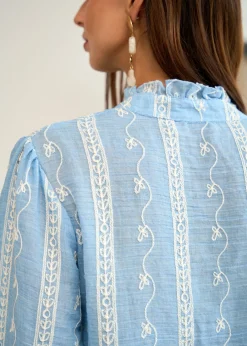Motus Boutique Chemises & Blouses^Blouse Baya Bleu-BlouseBaya