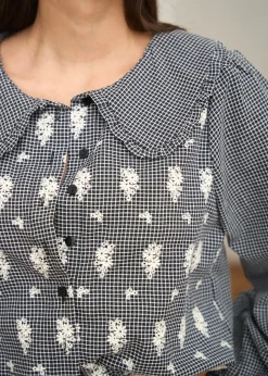 Motus Boutique Chemises & Blouses^Blouse Belinda ImpriméFondNoir-BlouseBelinda