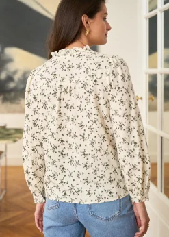 Motus Boutique Chemises & Blouses^Blouse Julie KakiBeige-BlouseJulie