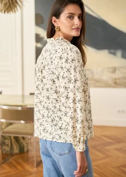 Motus Boutique Chemises & Blouses^Blouse Julie KakiBeige-BlouseJulie