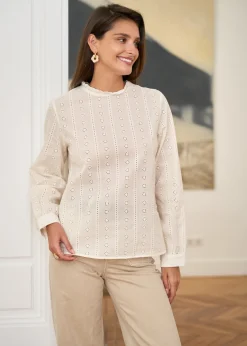 Motus Boutique Chemises & Blouses^Blouse Laurie Beige-BlouseLaurie