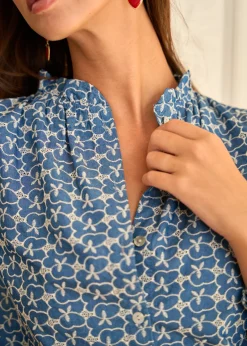 Motus Boutique Chemises & Blouses^Blouse Maia Bleu-BlouseMaia