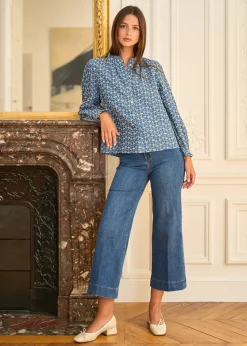 Motus Boutique Chemises & Blouses^Blouse Maia Bleu-BlouseMaia