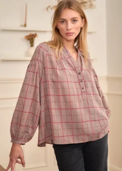Motus Boutique Chemises & Blouses^Blouse Manel MotifBordeaux-BlouseManel