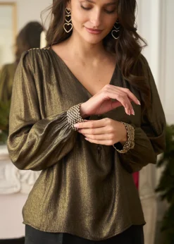 Motus Boutique Chemises & Blouses^Blouse Olivia Bronze-BlouseOlivia
