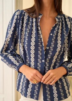 Motus Boutique Chemises & Blouses^Blouse Sand Marine-BlouseSand