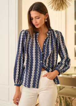 Motus Boutique Chemises & Blouses^Blouse Sand Marine-BlouseSand