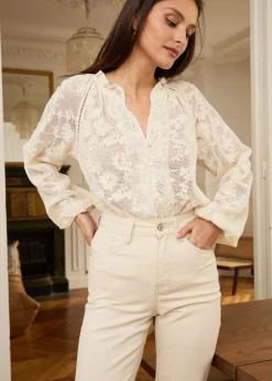 Motus Boutique Chemises & Blouses^Blouse Siracuse Beige-BlouseSiracuse