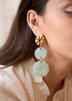 Motus Boutique Boucles D'oreilles^Boucles d'oreilles Isadora VertPastel-Bouclesd'oreillesIsadora