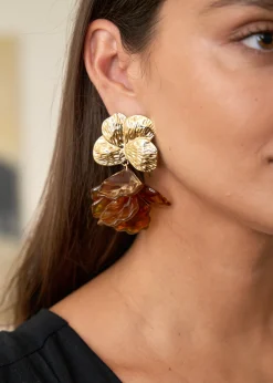 Motus Boutique Boucles D'oreilles^Boucles d'oreilles Violette Marron-Bouclesd'oreillesViolette