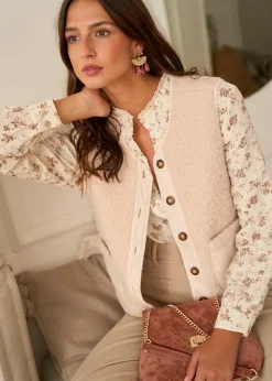Motus Boutique Chemises & Blouses^Chemise Aimée FleuriFondBeige-ChemiseAimée