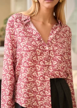 Motus Boutique Chemises & Blouses^Chemise Isaline ImpriméBordeaux-ChemiseIsaline