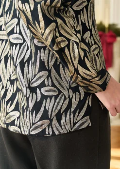 Motus Boutique Chemises & Blouses^Chemise Katia ImpriméDoréFondNoir-ChemiseKatia