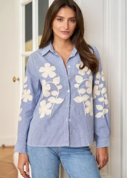 Motus Boutique Chemises & Blouses^Chemise Laura Bleu-ChemiseLaura