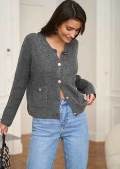 Motus Boutique Mailles^Gilet Ambroise Gris-GiletAmbroise