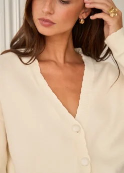 Motus Boutique Mailles^Gilet Anne Beige-GiletAnne