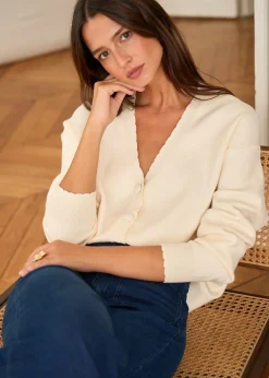Motus Boutique Mailles^Gilet Anne Beige-GiletAnne