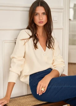 Motus Boutique Mailles^Gilet Anne Beige-GiletAnne