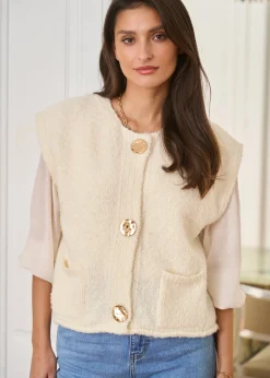 Motus Boutique Mailles^Gilet Artus Beige-GiletArtus