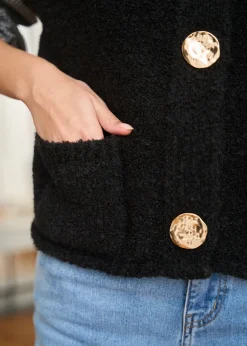 Motus Boutique Mailles^Gilet Artus Noir-GiletArtus