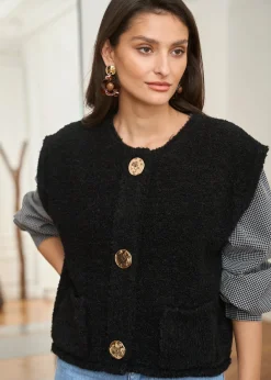 Motus Boutique Mailles^Gilet Artus Noir-GiletArtus