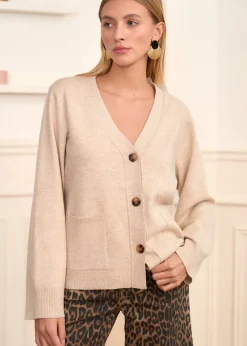 Motus Boutique Mailles^Gilet Céleste Beige-GiletCéleste