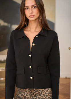 Motus Boutique Mailles^Gilet Elias Noir-GiletElias