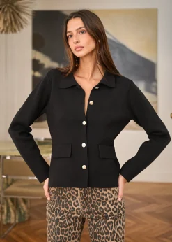 Motus Boutique Mailles^Gilet Elias Noir-GiletElias