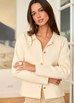 Motus Boutique Mailles^Gilet Elias Ecru-GiletElias