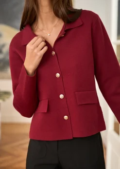 Motus Boutique Mailles^Gilet Elias Bordeaux-GiletElias