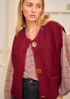 Motus Boutique Mailles^Gilet Lola Bordeaux-GiletLola