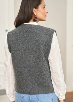 Motus Boutique Mailles^Gilet Léon Gris-GiletLéon