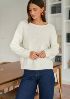 Motus Boutique Mailles^Gilet Maelys Blanc-GiletMaelys