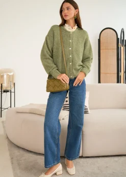 Motus Boutique Mailles^Gilet Malo Olive-GiletMalo