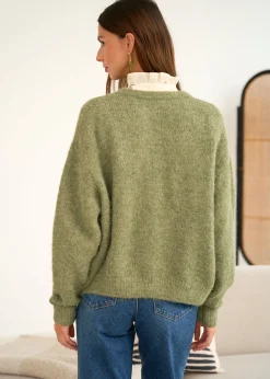 Motus Boutique Mailles^Gilet Malo Olive-GiletMalo