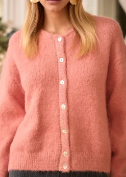 Motus Boutique Mailles^Gilet Malo VieuxRose-GiletMalo
