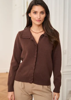 Motus Boutique Mailles^Gilet Mia Marron-GiletMia