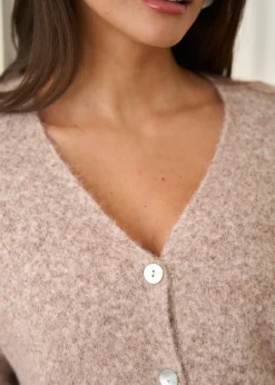 Motus Boutique Mailles^Gilet Myrielle Taupe-GiletMyrielle