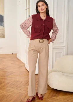 Motus Boutique Mailles^Gilet Olga Bordeaux-GiletOlga