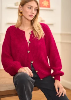 Motus Boutique Mailles^Gilet Soho Framboise-GiletSoho