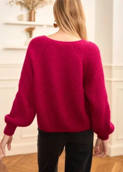 Motus Boutique Mailles^Gilet Soho Framboise-GiletSoho