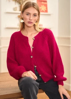 Motus Boutique Mailles^Gilet Soho Framboise-GiletSoho