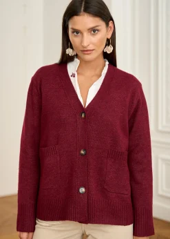Motus Boutique Mailles^Gilet Vera Bordeaux-GiletVera