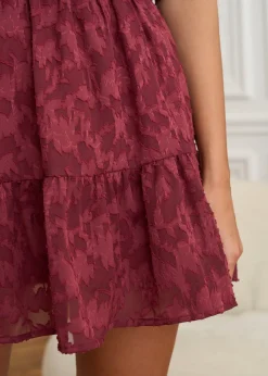 Motus Boutique Jupes & Shorts^Jupe Lou FleuriFondBordeaux-JupeLou