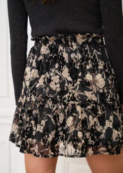 Motus Boutique Jupes & Shorts^Jupe Lou FleuriFondNoir-JupeLou
