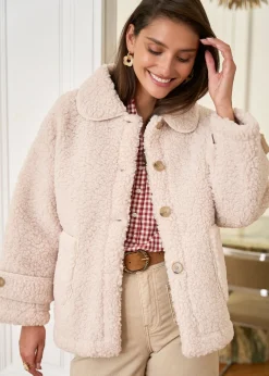 Motus Boutique Vestes & Manteaux^Manteau Lison Beige-ManteauLison