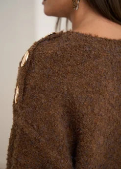 Motus Boutique Mailles^Pull Albane Marron-PullAlbane